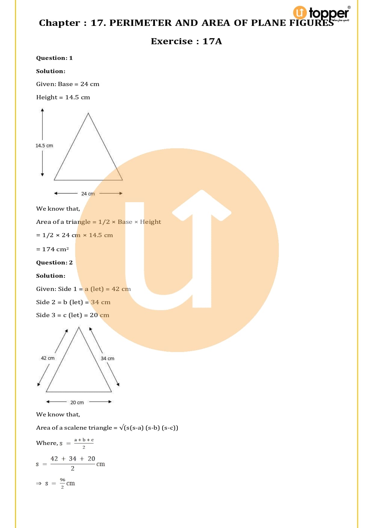 RS Aggarwal Class 10 Solutions Chapter 17