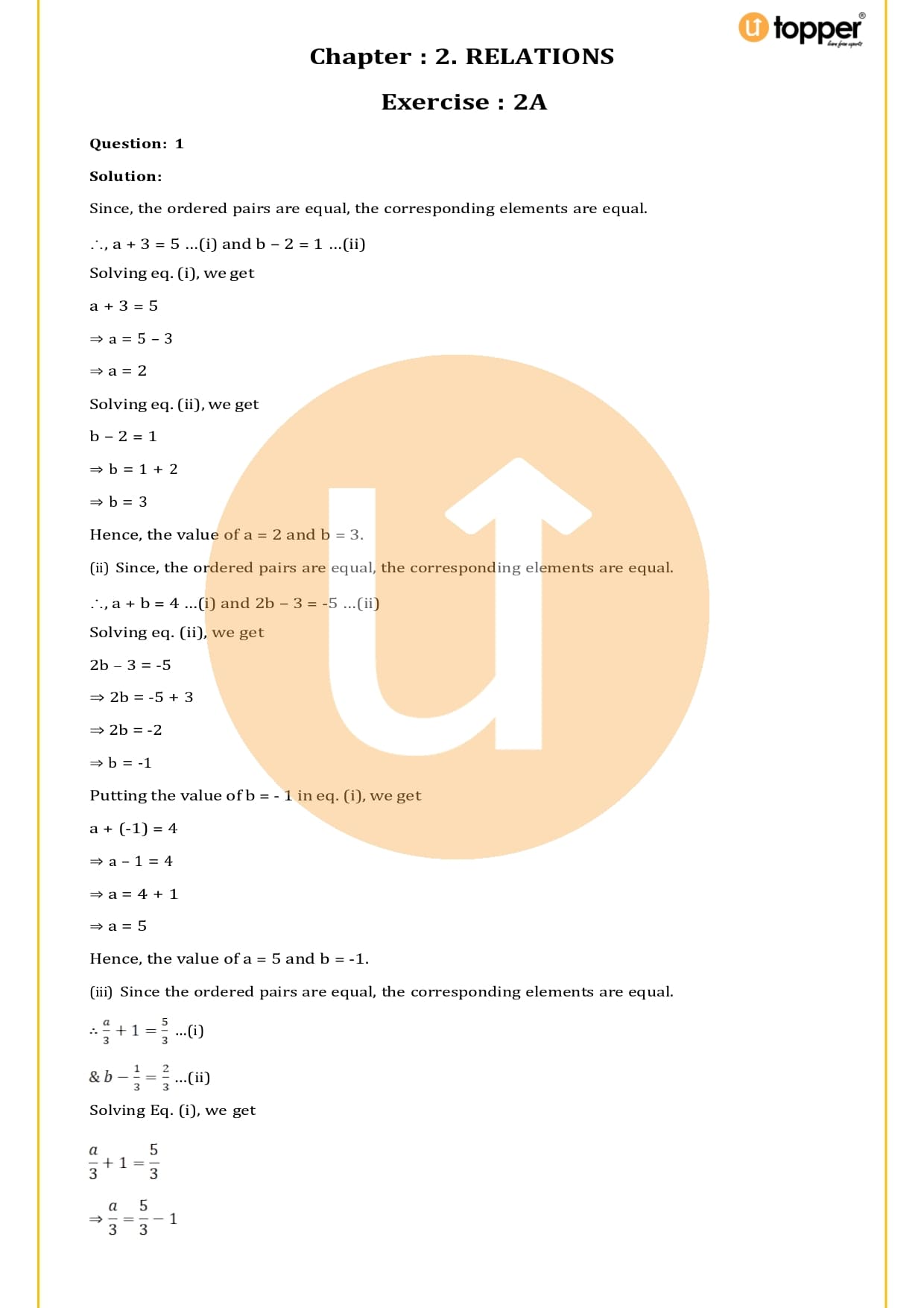 RS Aggarwal Class 11 Solutions Chapter 2