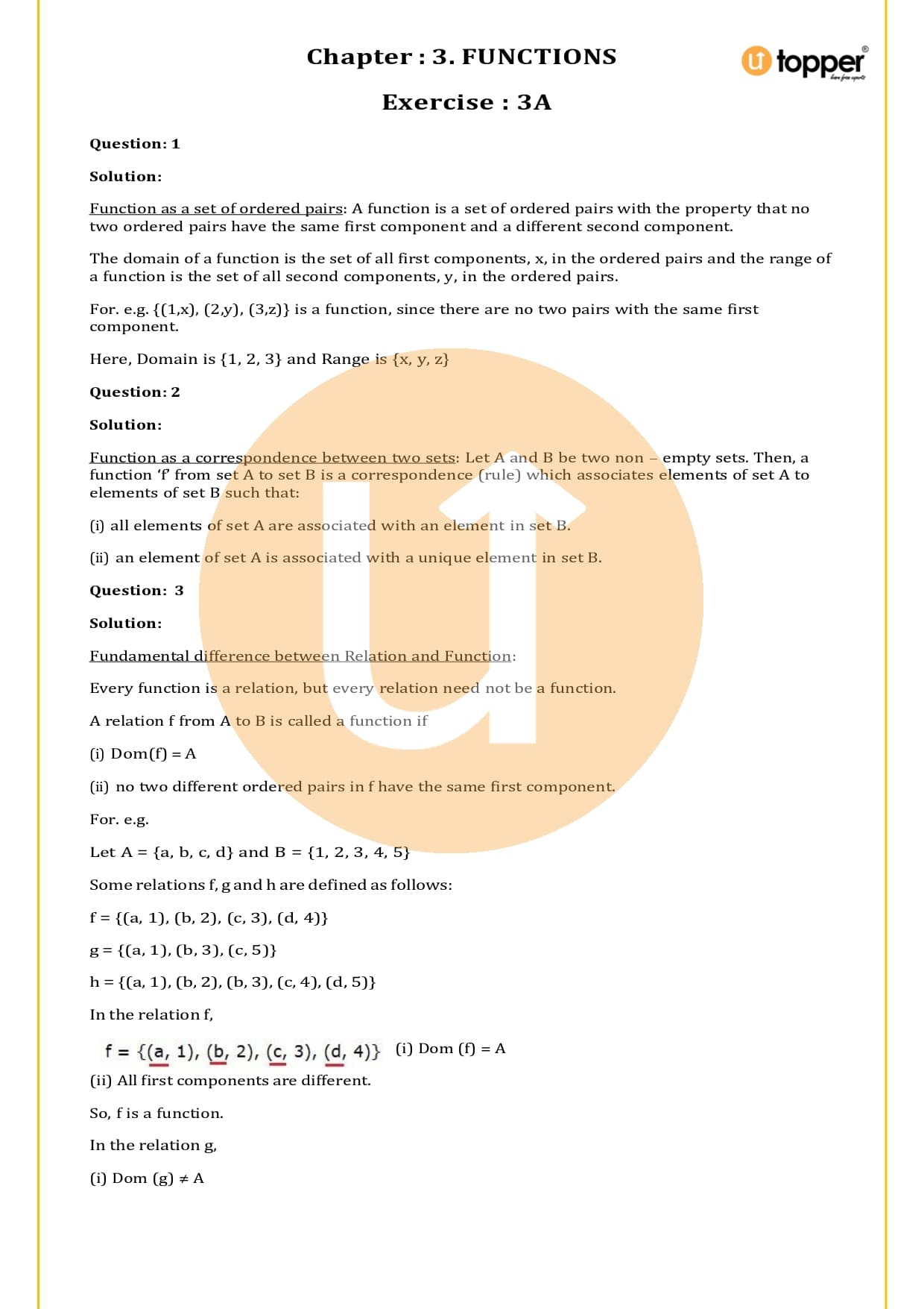 RS Aggarwal Class 11 Solutions Chapter 3