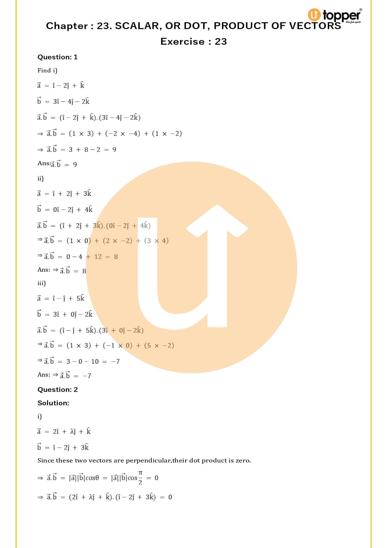 RS Aggarwal Class 12 Solutions Chapter 23