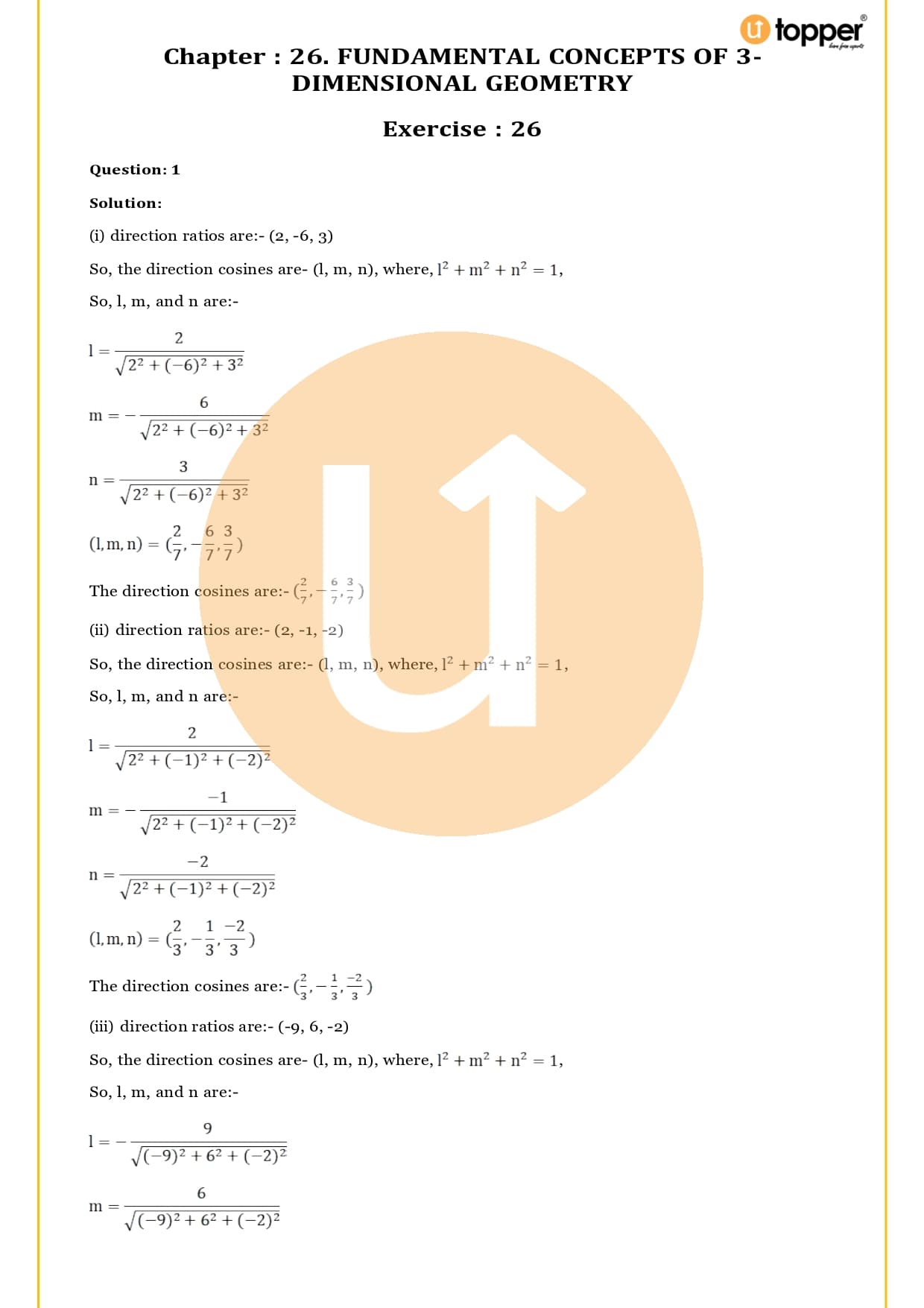 RS Aggarwal Class 12 Solutions Chapter 26