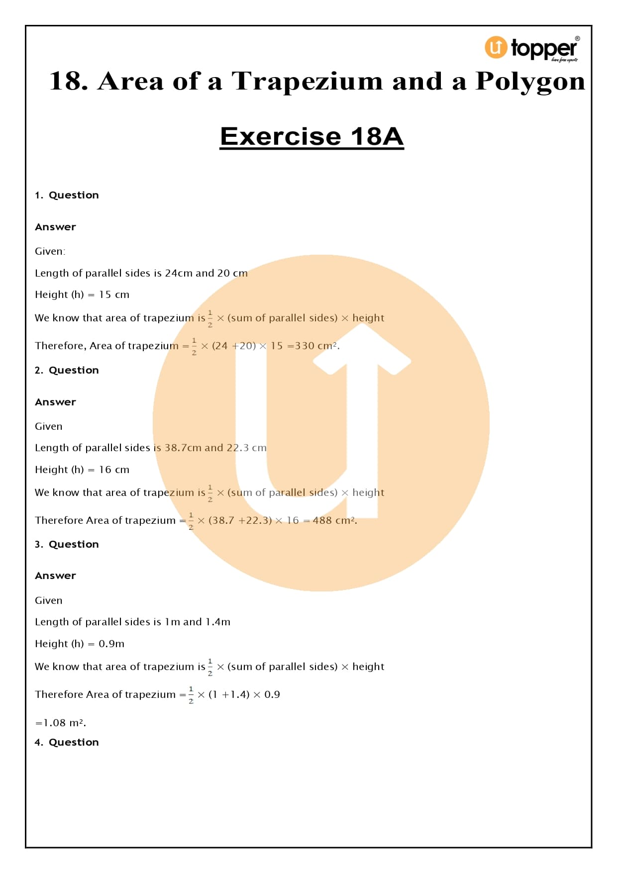 RS Aggarwal Class 8 Solutions Chapter 18