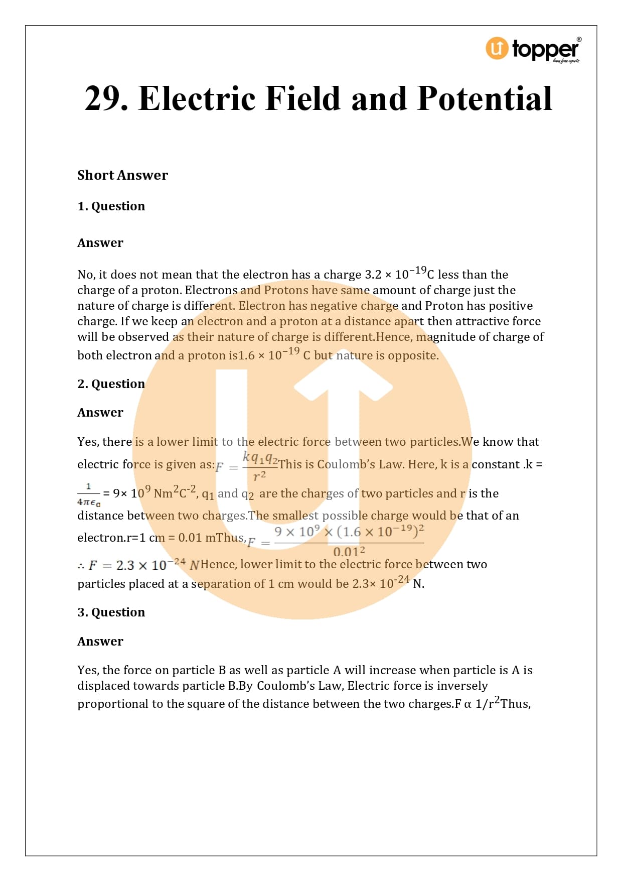 HC Verma Class 12 Physics Solutions Chapter 29