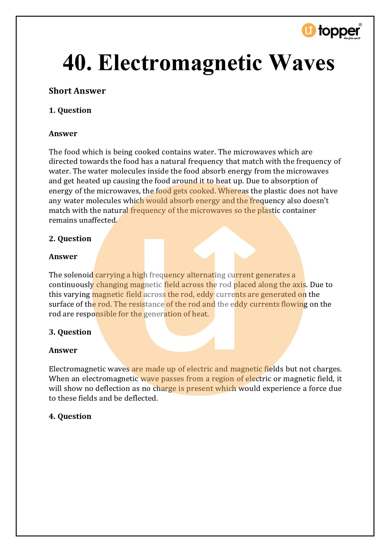HC Verma Class 12 Physics Solutions Chapter 40