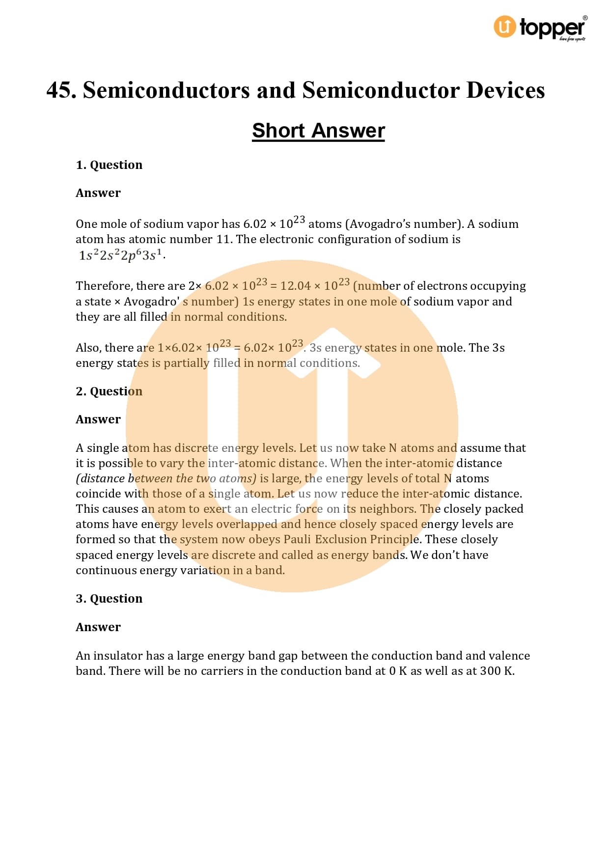 HC Verma Class 12 Physics Solutions Chapter 45