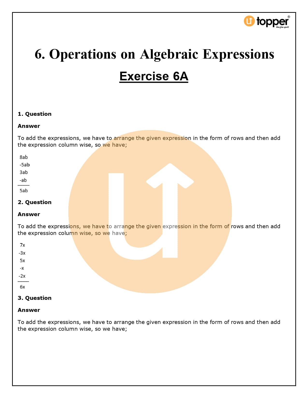 RS Aggarwal Class 8 Solutions Chapter 6