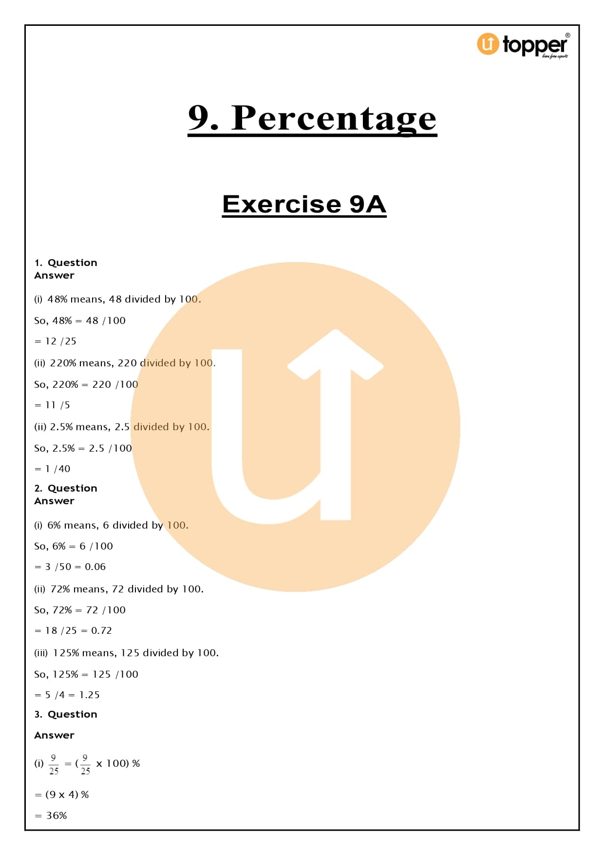 RS Aggarwal Class 8 Solutions Chapter 9