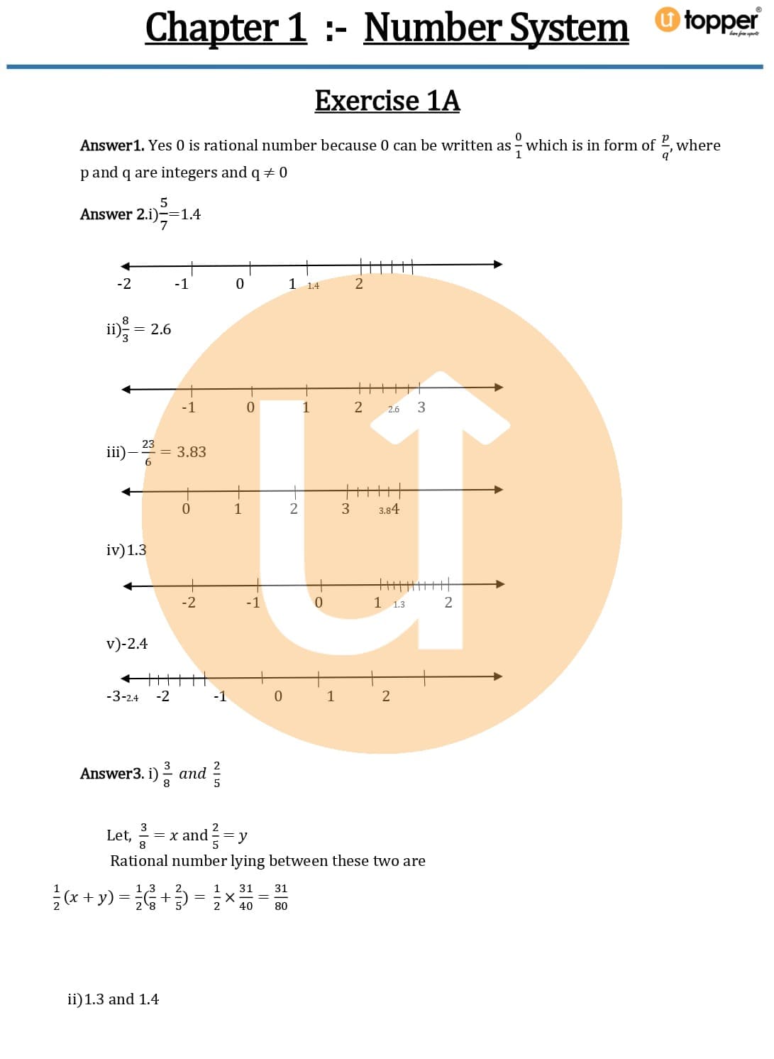 RS Aggarwal Class 9 Solutions Chapter 1