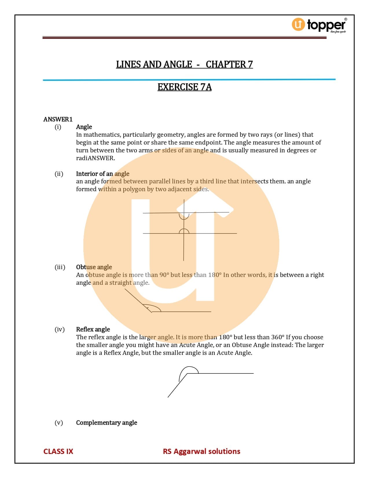 RS Aggarwal Class 9 Solutions Chapter 7
