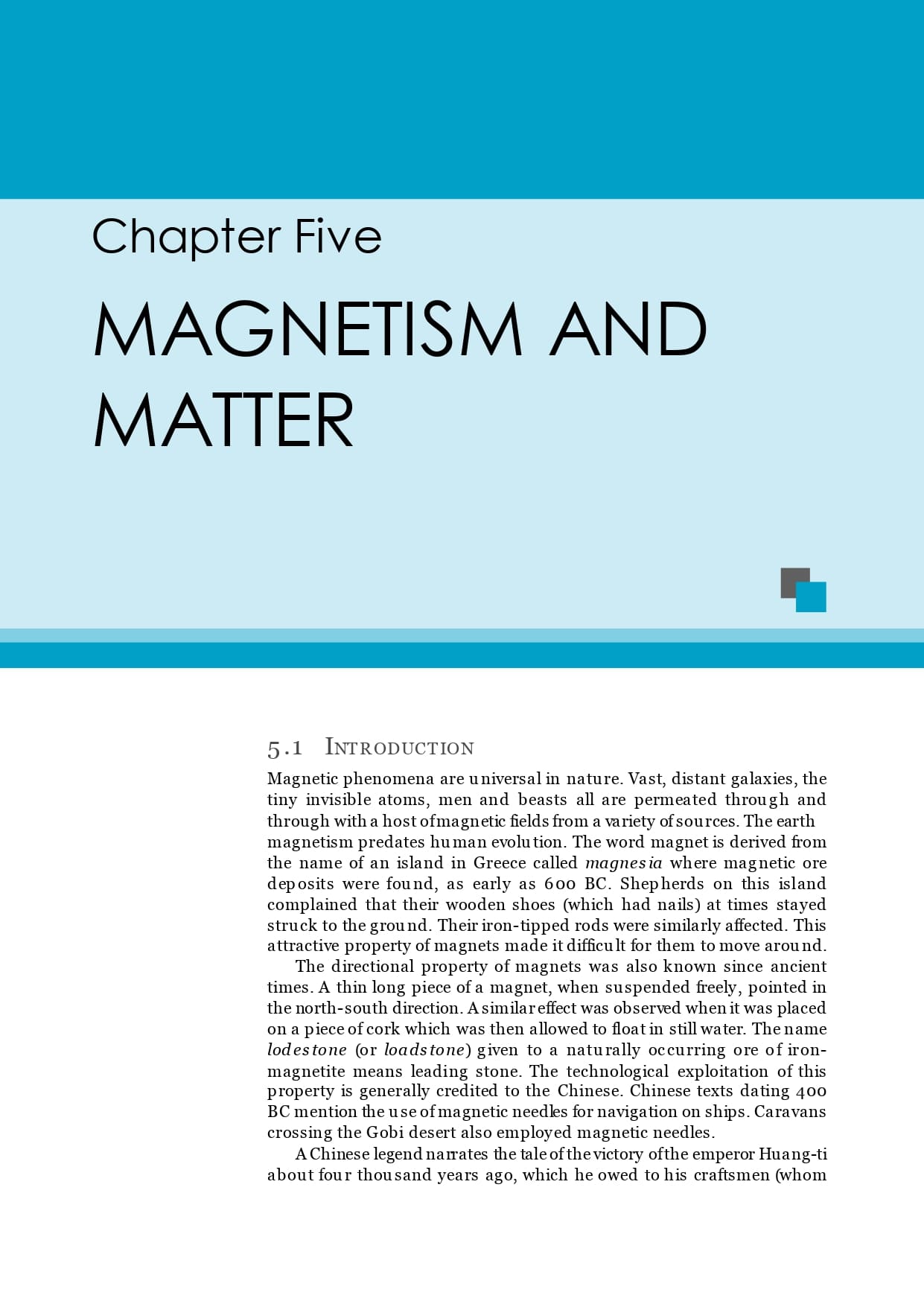 Ncert Book for Class 12 Physics Chapter 5 Magnetism and Matter
