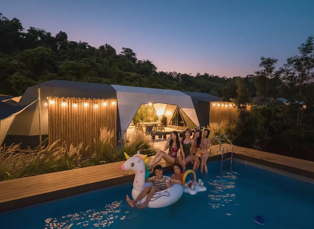 Dual Cabin Glamp H – Flora Tent