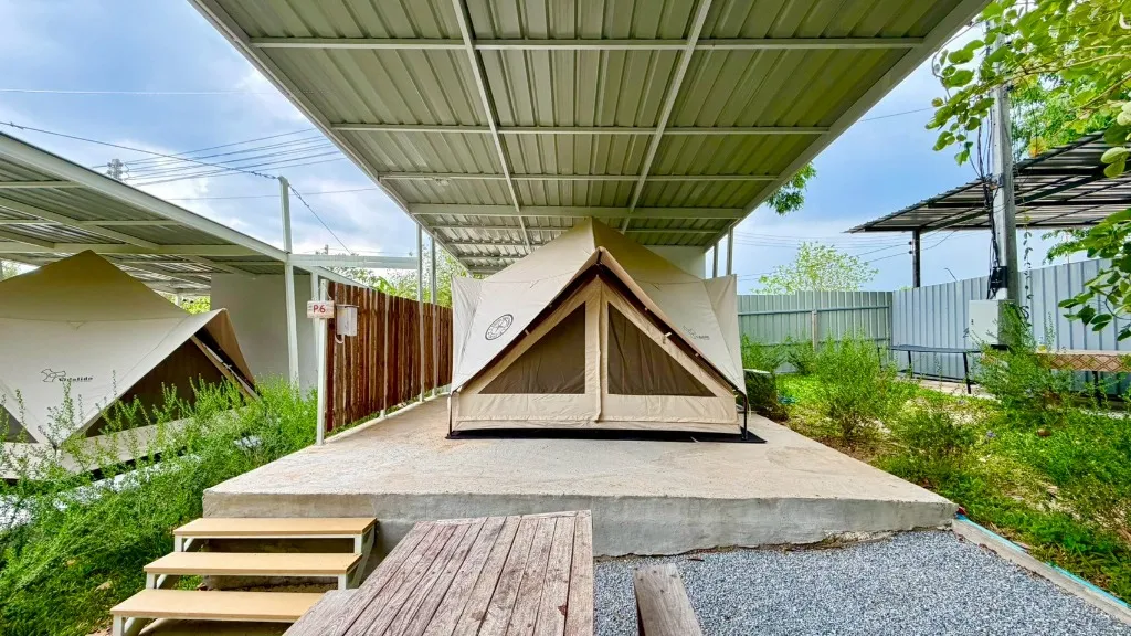 P6 Zone 2 เต็นท์ 2 ท่าน ฟาร์มสุข Glamping