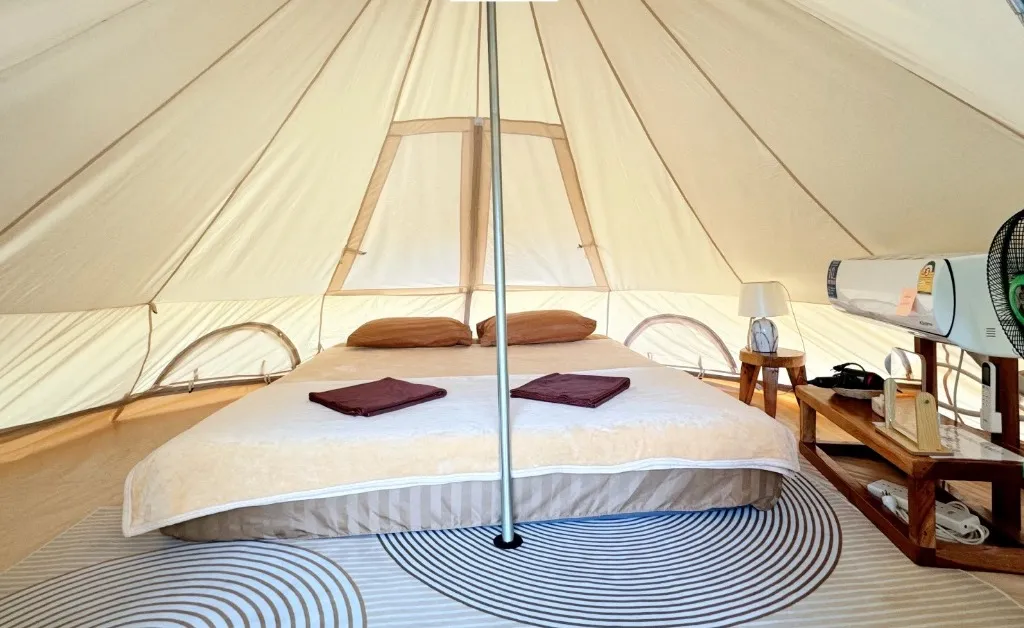 A1 Zone 1 เต็นท์ 2 ท่าน ฟาร์มสุข Glamping