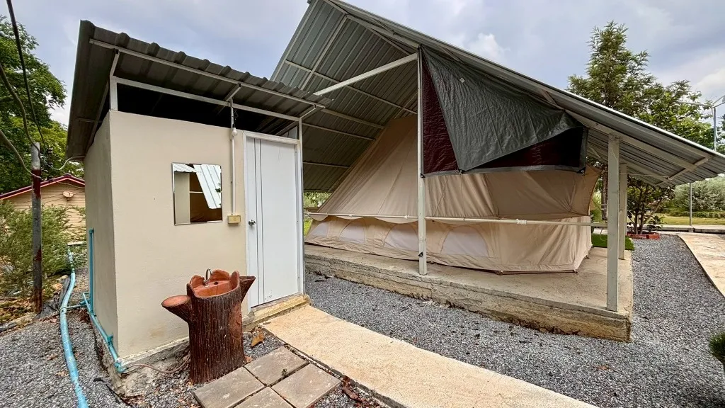 B1 Zone 1 เต็นท์ 2 ท่าน ฟาร์มสุข Glamping        
