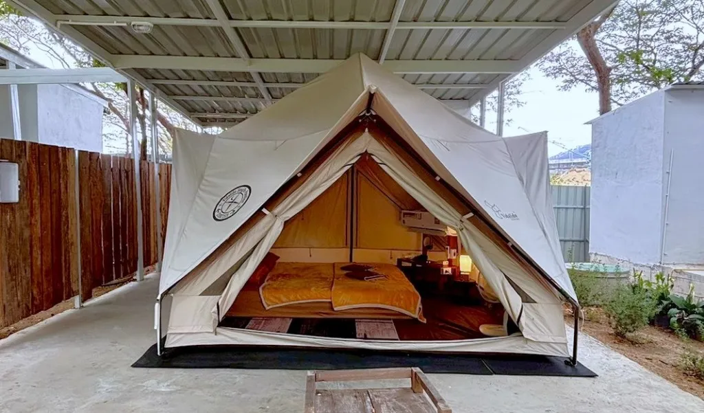 P5 Zone 2 เต็นท์ 2 ท่าน ฟาร์มสุข Glamping