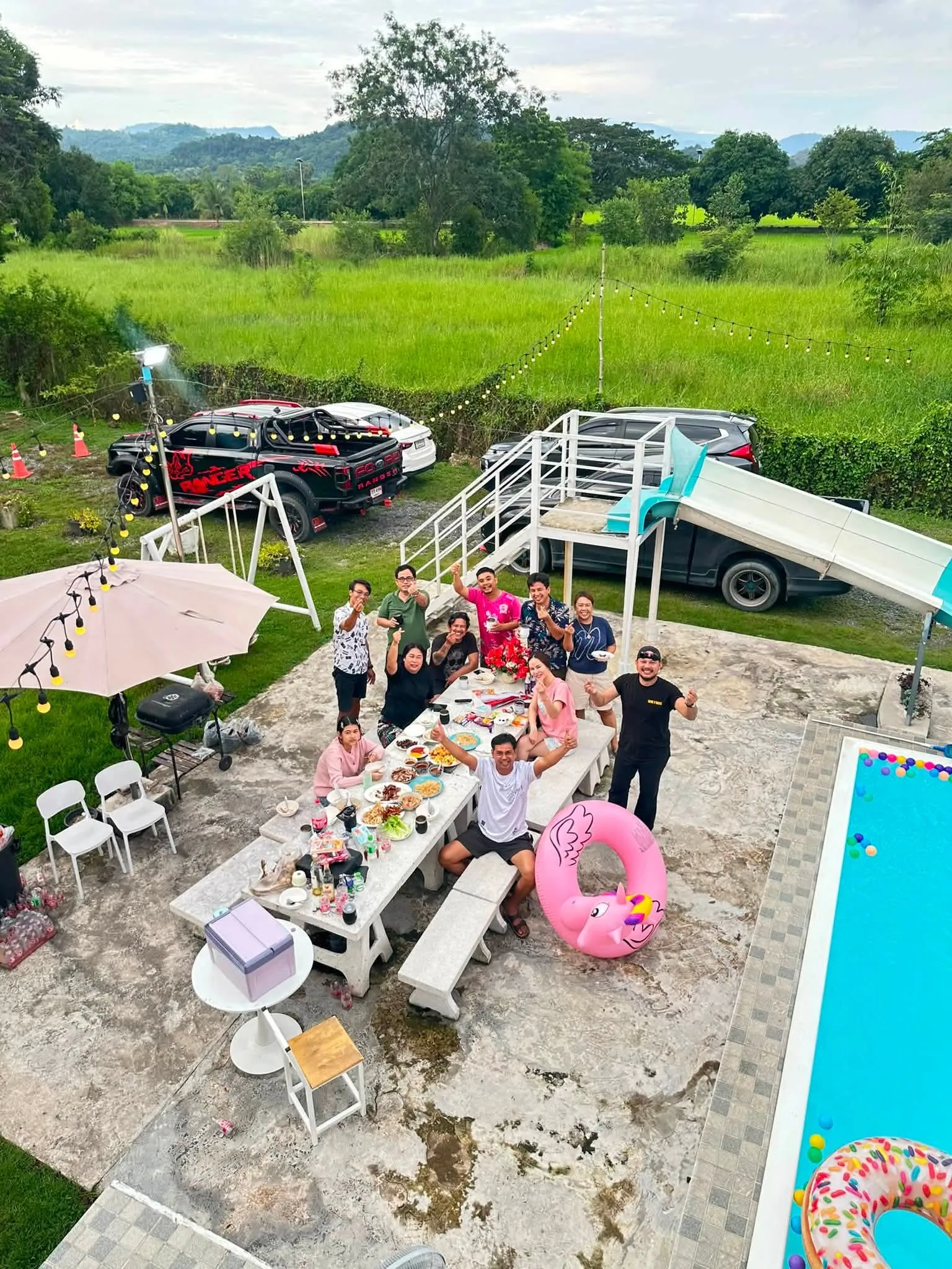 Pixel​ mountain​ view​ pool​villa​