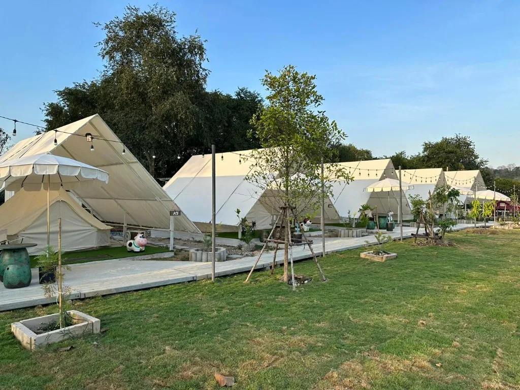A1 Zone 1 เต็นท์ 2 ท่าน ฟาร์มสุข Glamping