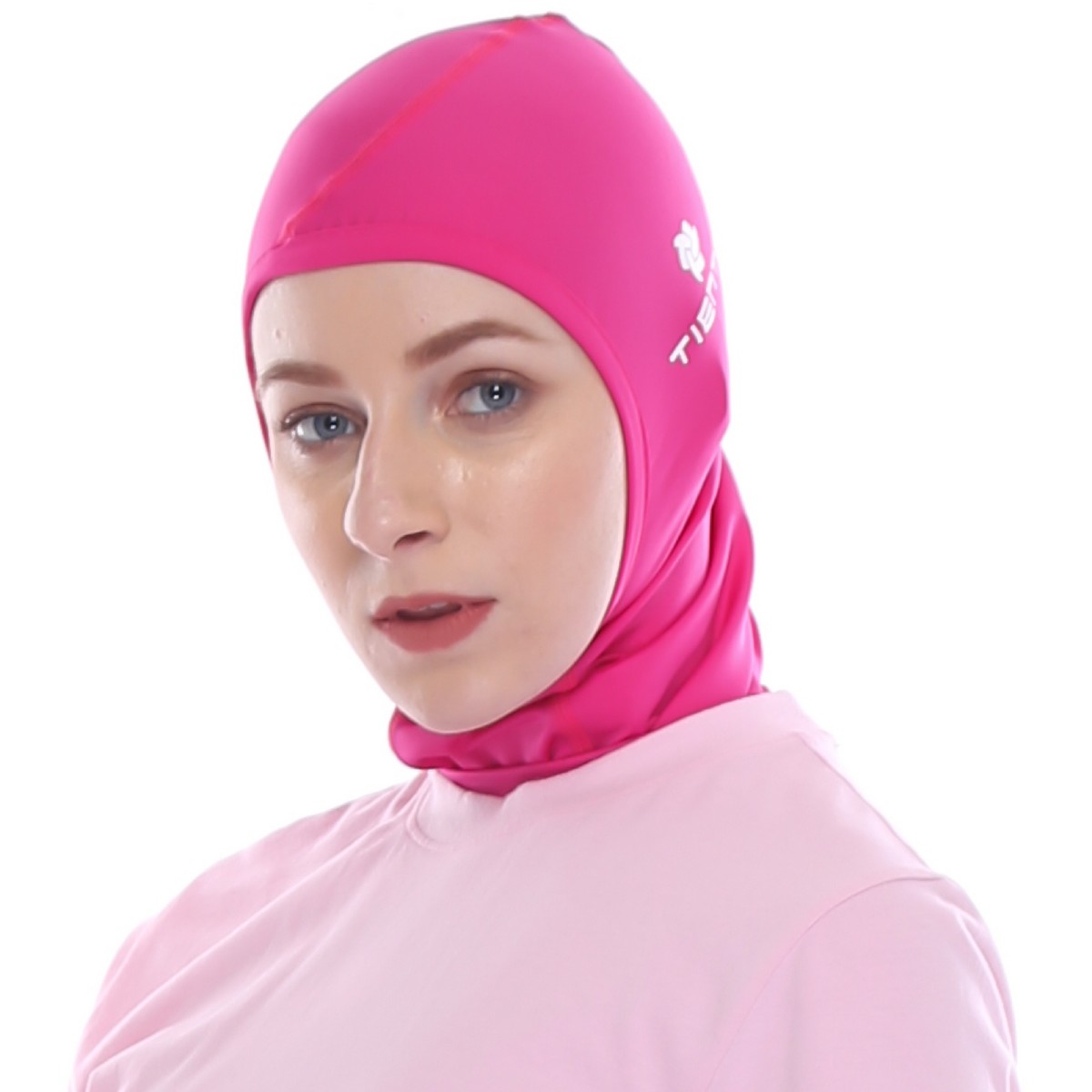 Hijab Sport Jilbab  Kerudung Olahraga Pink Women TIENTO