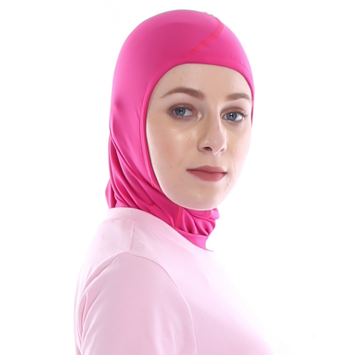 Hijab Sport Jilbab  Kerudung Olahraga Pink Women TIENTO