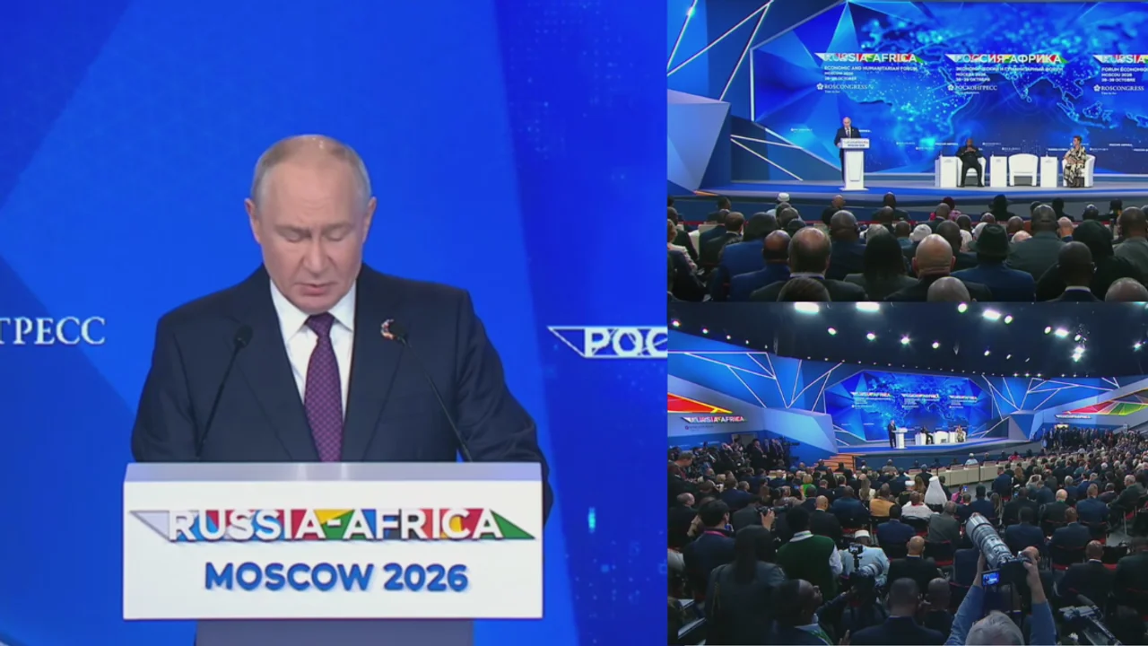 Putin Accuses West of Pushing Africa Into Debt as Russia Hosts Summit on Multipolar World and Economic Ties
