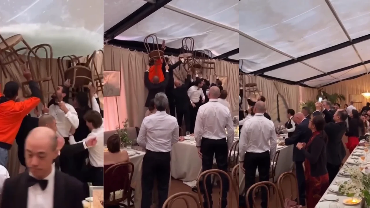 No Panic, Just Teamwork: Wedding Guests Hold Up Roof As Storm Hits Australia