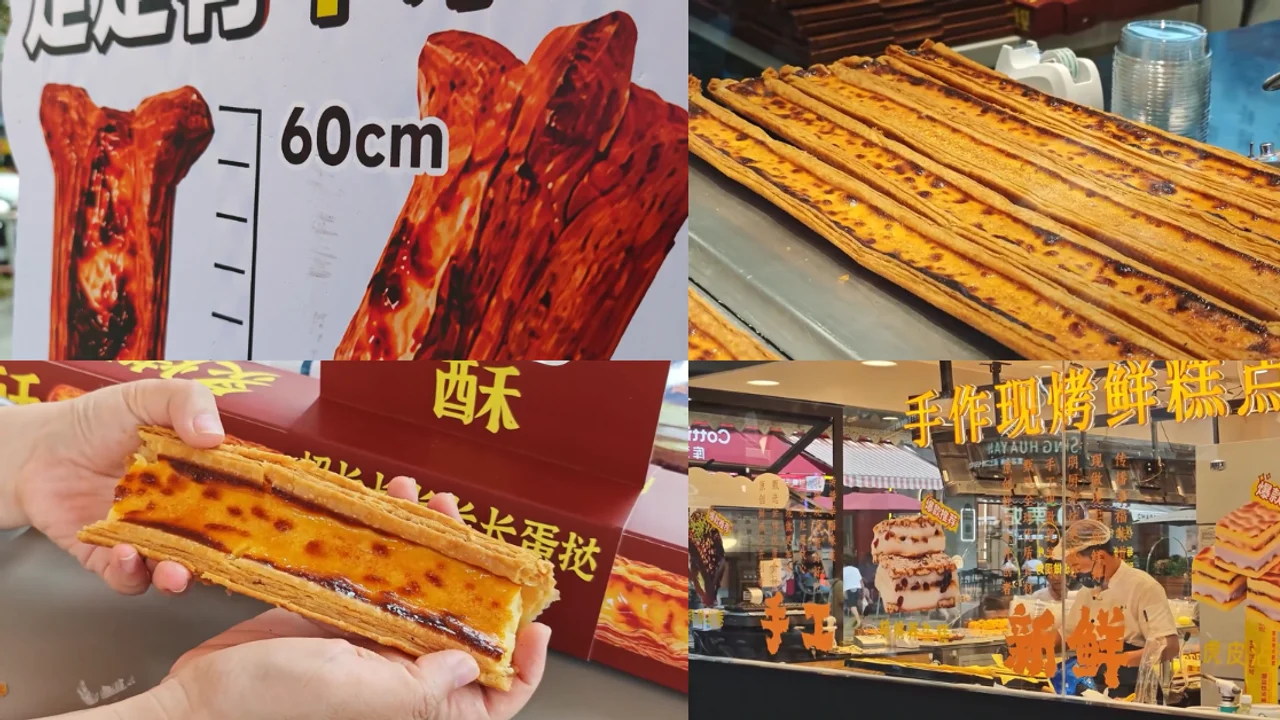 60CM Egg Tart Goes Viral Across China, Drawing Long Queues And Selling Over 1,000 Daily