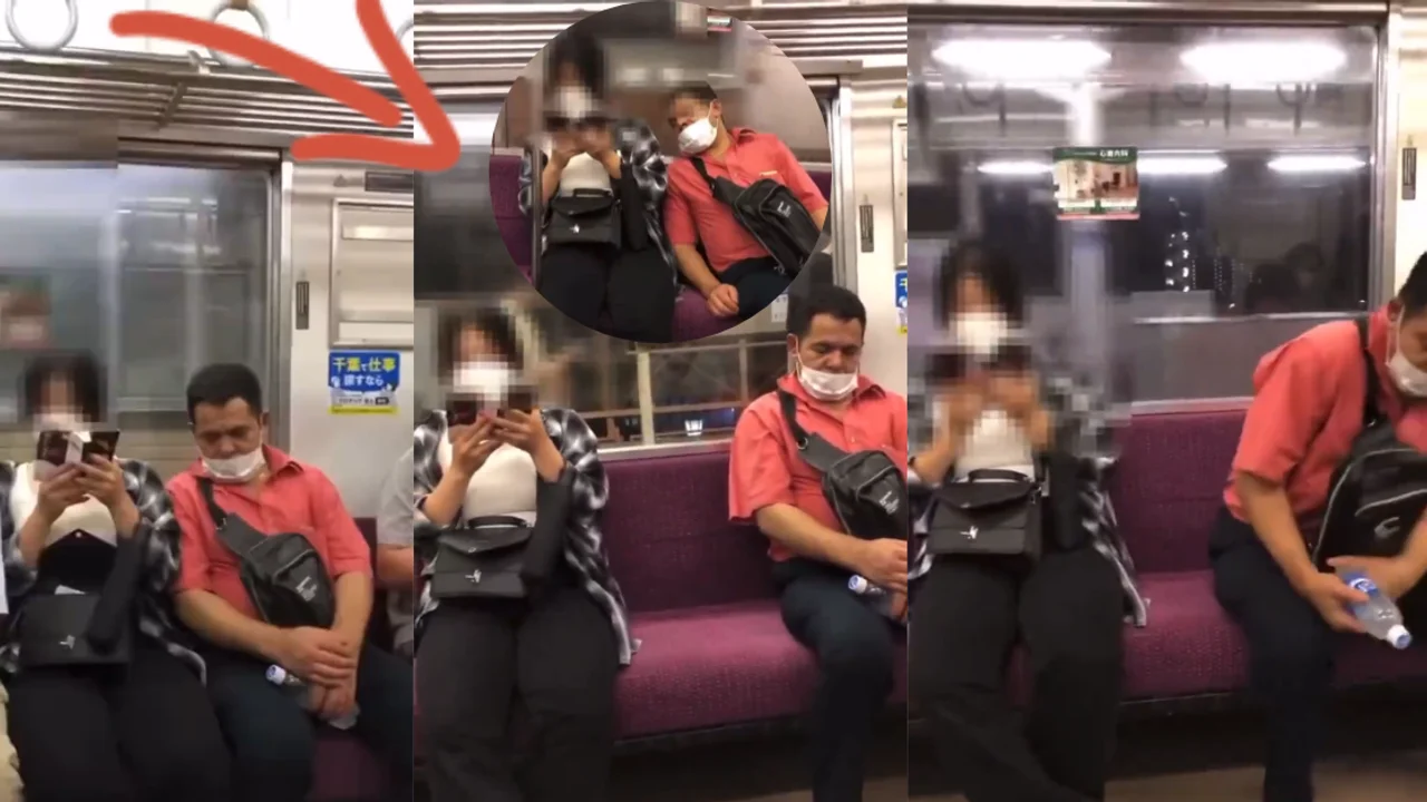 “Sleeping” Man Creeps Closer To Woman On Japan Train As She Repeatedly Moves Away In Viral Video