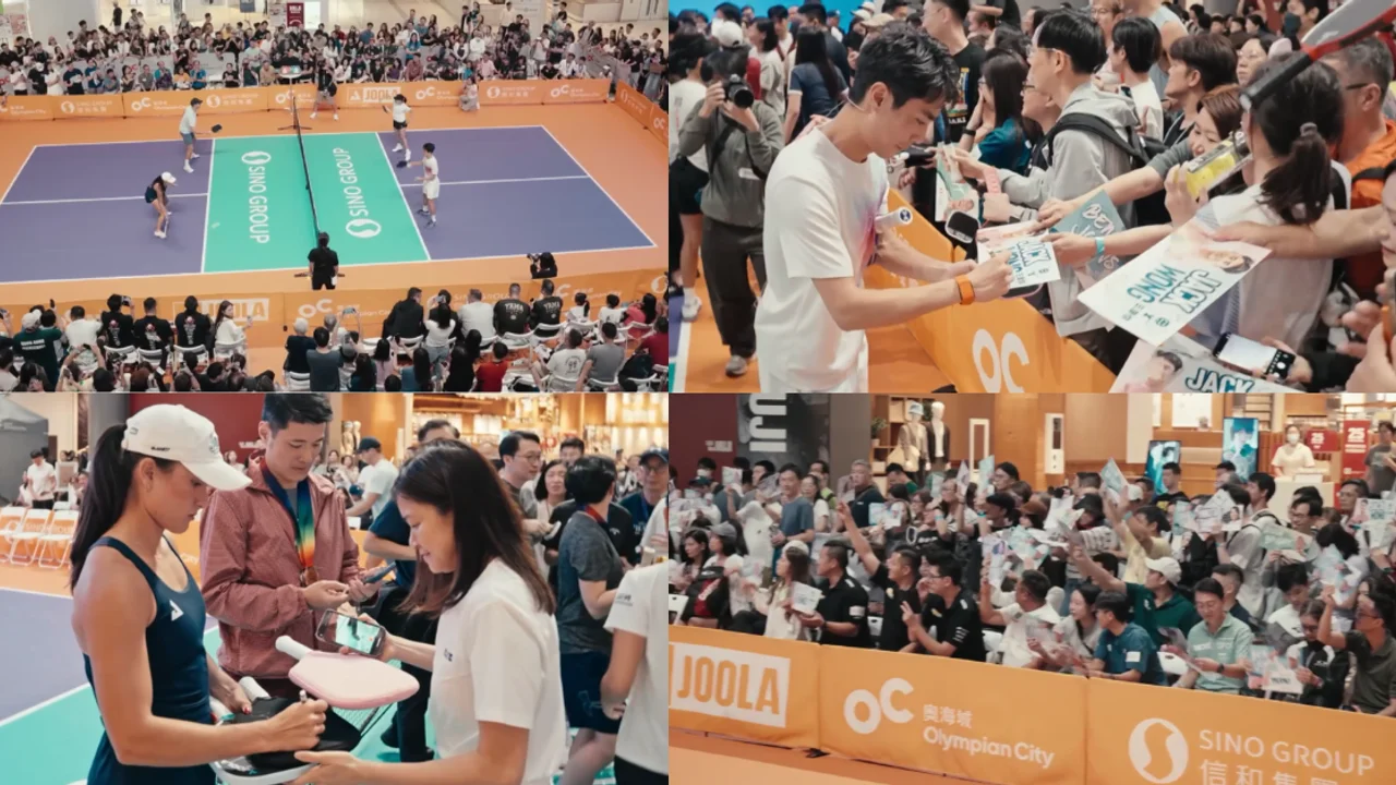 Pickleball World No. 1 Ben Johns Wows Hong Kong Fans With Lightning-Fast Rallies at Packed Shopping Mall