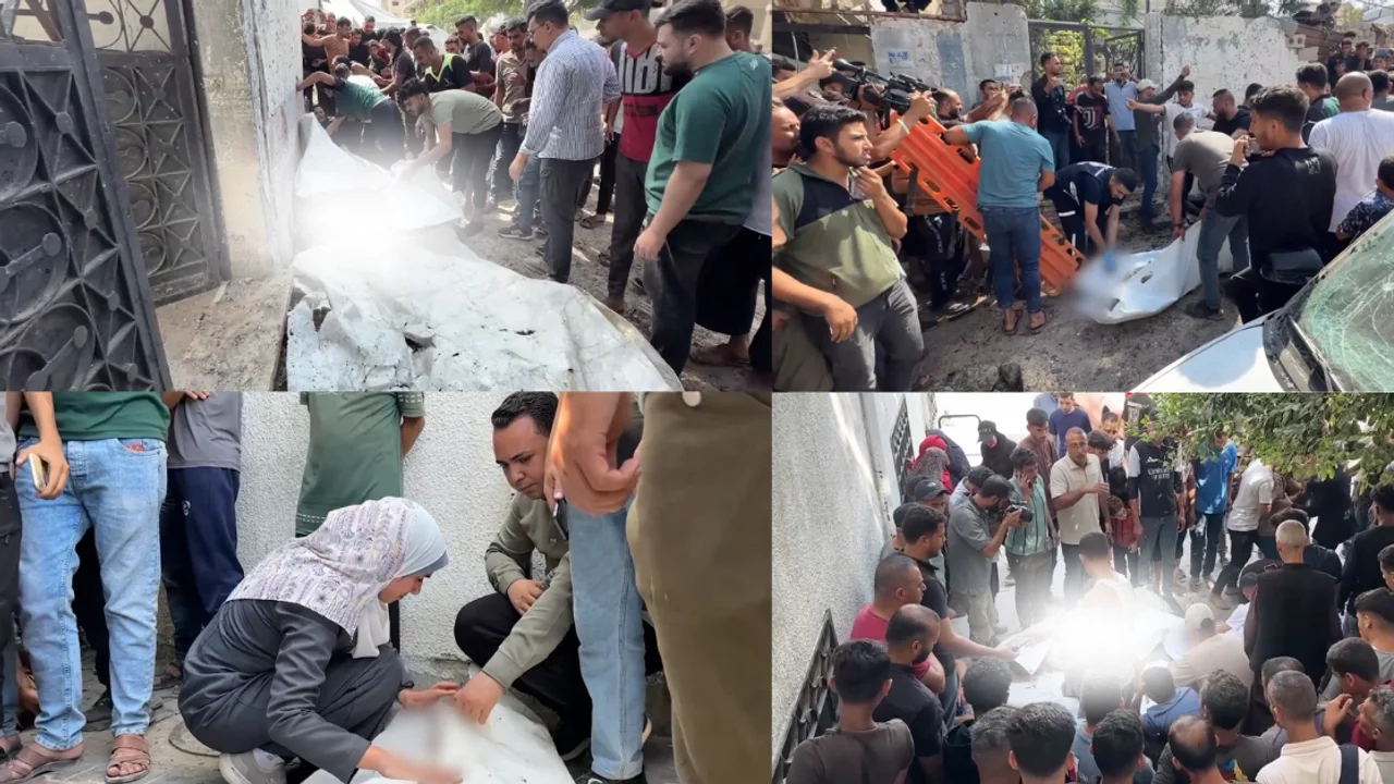 Four Palestinians Reportedly Killed In Gaza Strike As Grieving Families Gather At Al-Shifa Hospital