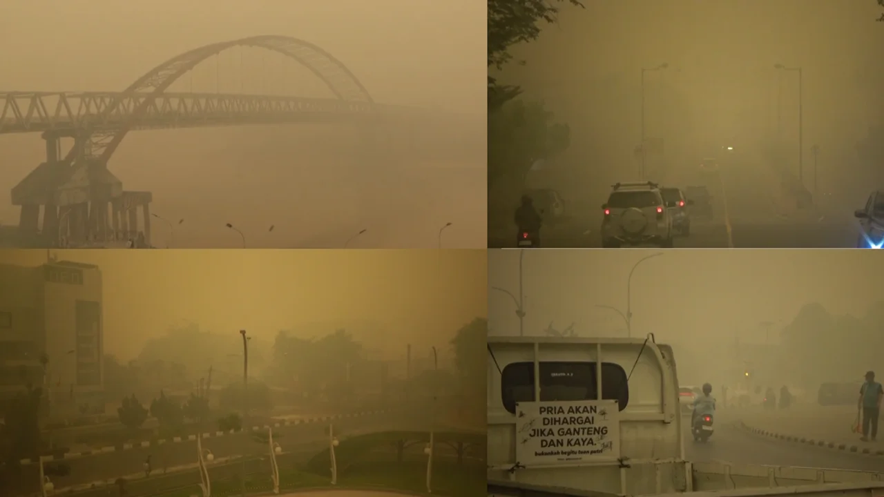 Indonesia Haze Crisis: Palangka Raya Faces Hazardous Air, School Closures And Flight Disruptions