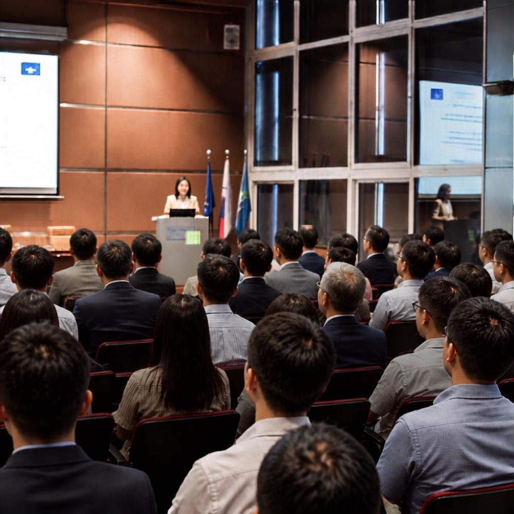 Audience at a corporate leadership session