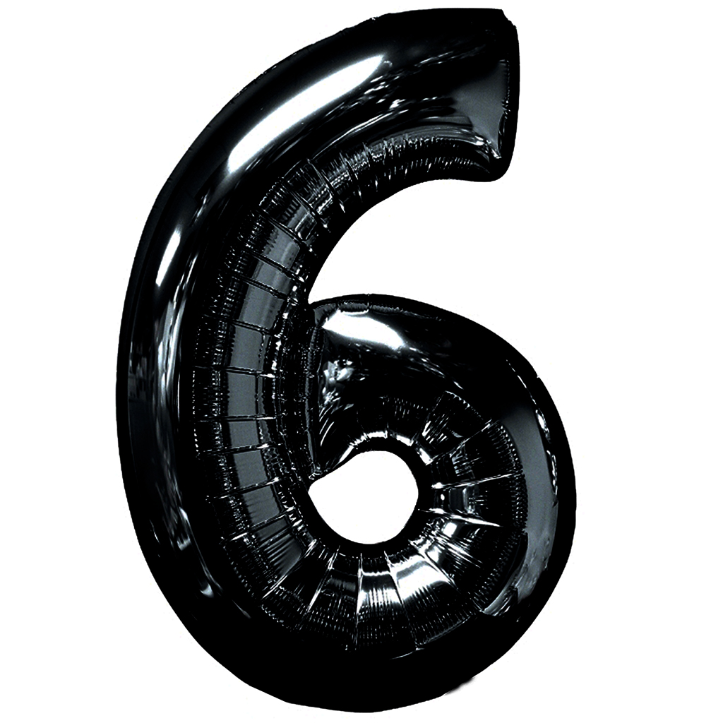 Show Jumbo Number Black Foil Balloon 40inch image