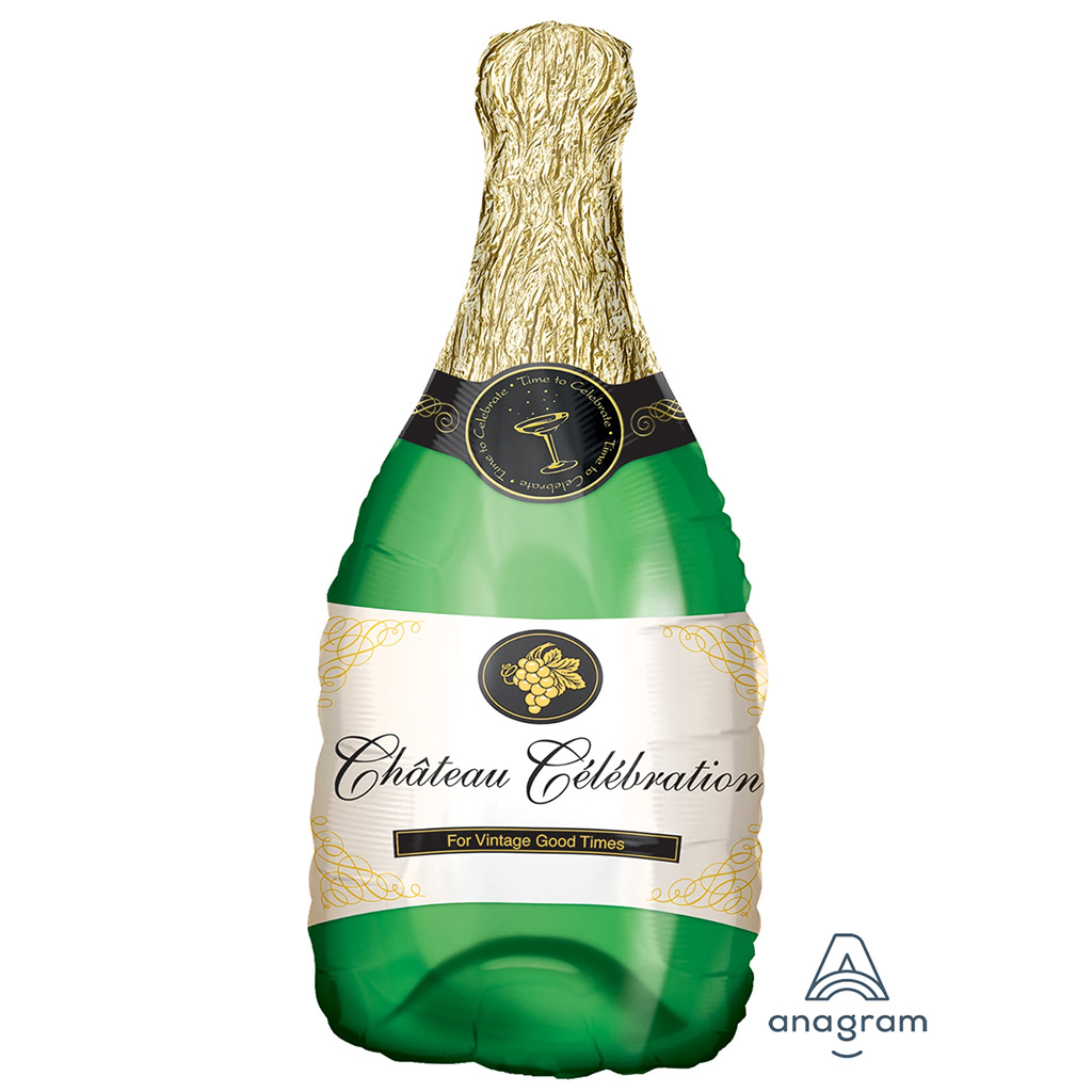 Champagne Bottle Toast Celebration Foil Balloon 28inch