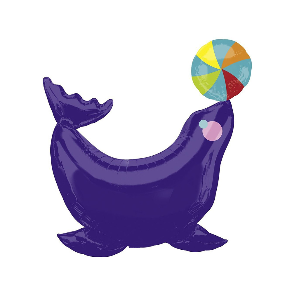 Circus Seal Foil Balloon 33inch