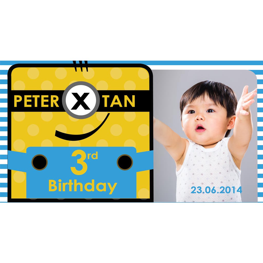 Despicable Me Minion Inspired Customised Banner