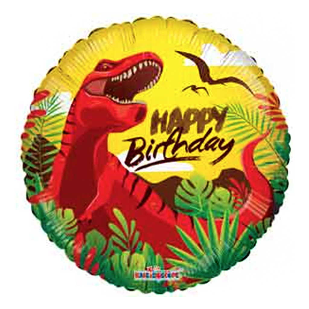 Dinosaur Happy Birthday Foil Balloon 18inch