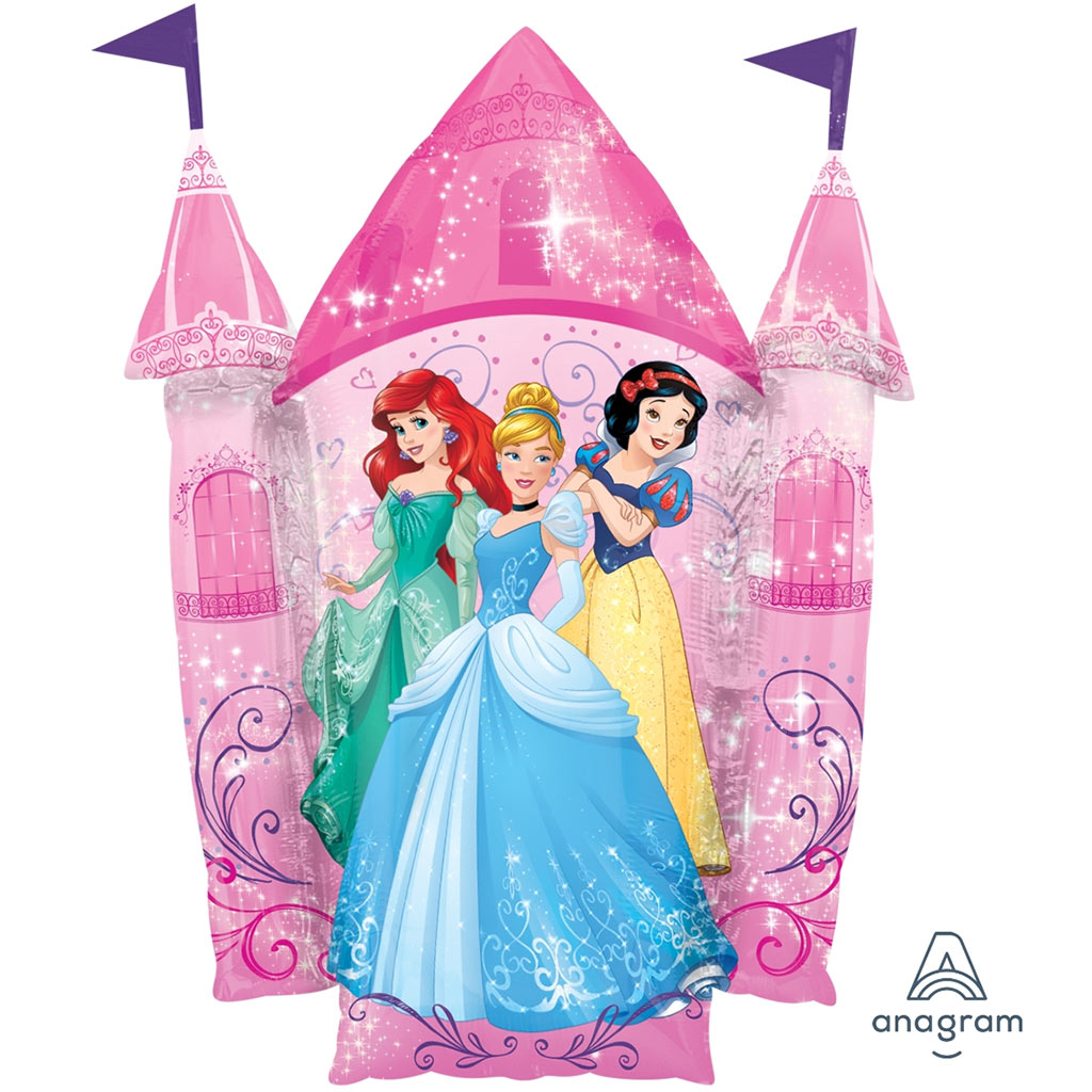 Show Disney Princess Pink Castle Balloon 35inch image