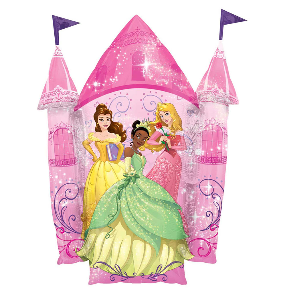 Show Disney Princess Pink Castle Balloon 35inch image