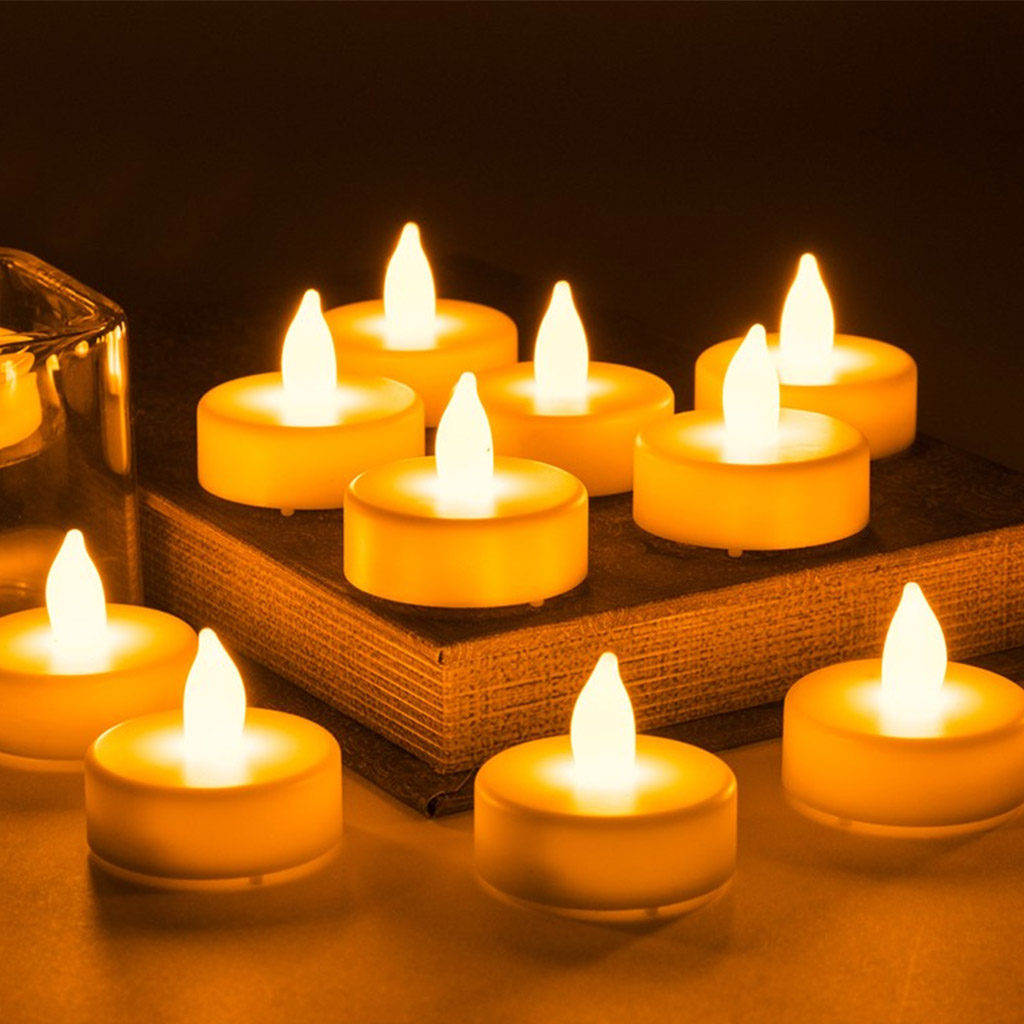 24pcs Battery Operated Tealight LED Flameless Candle Proposal