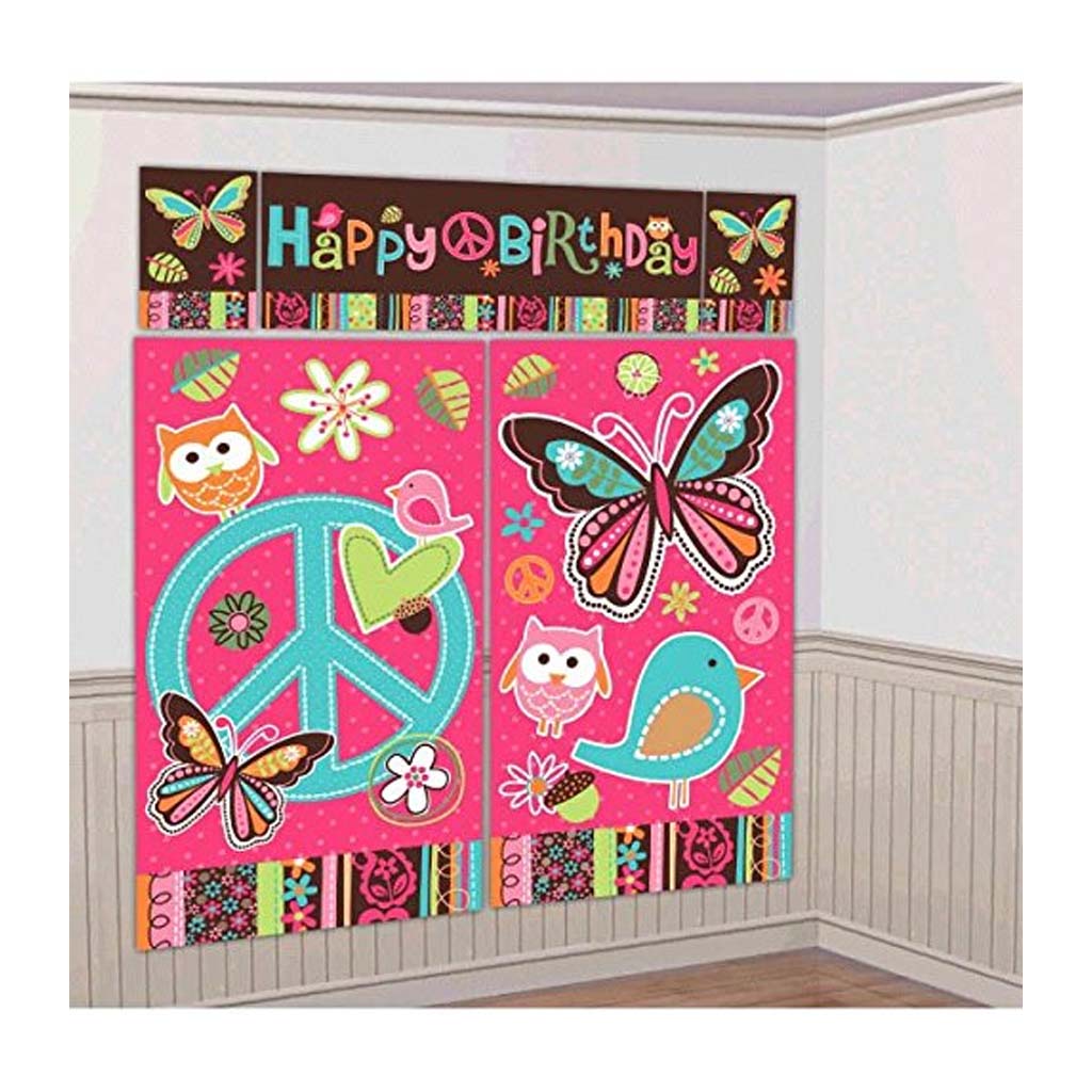 Hippie Chick Garden Scene Setter Banner