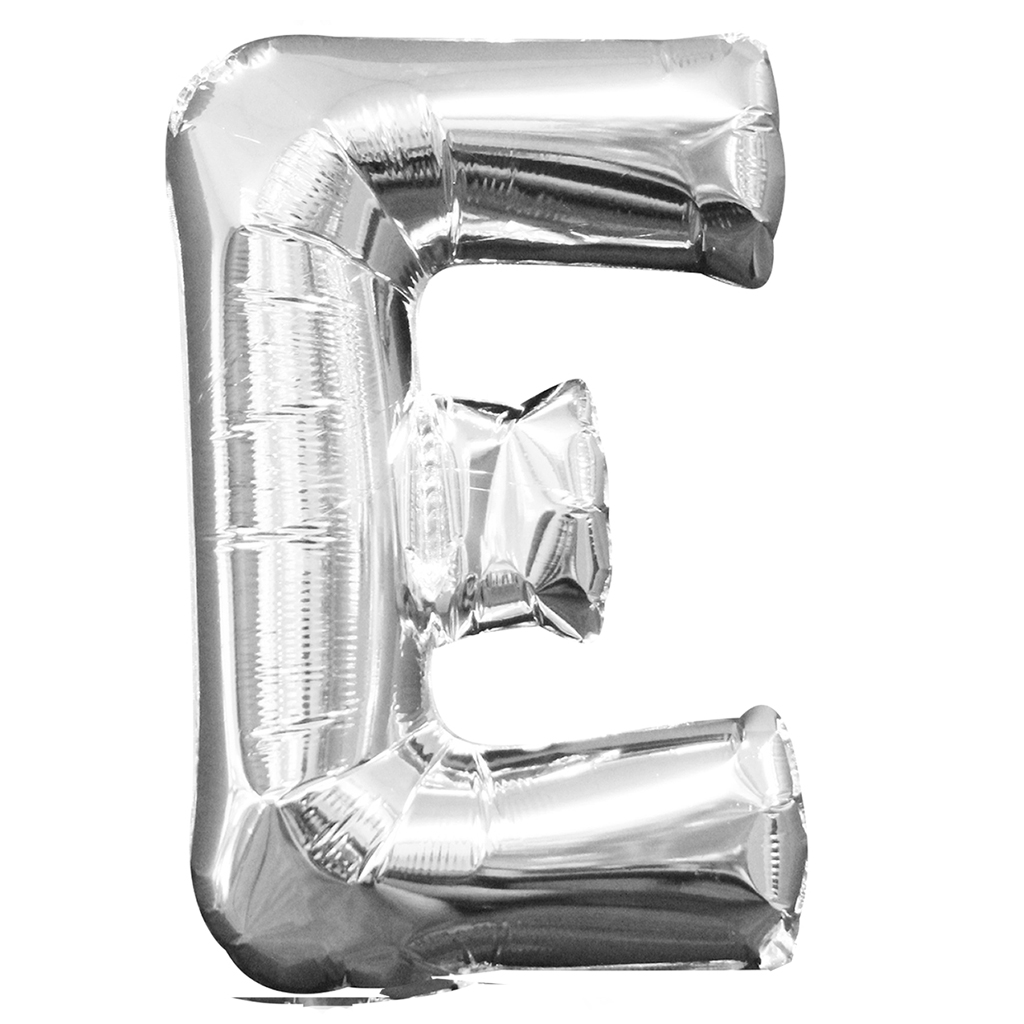 Show Jumbo Letter Alphabet Silver Foil Balloon 40inch image
