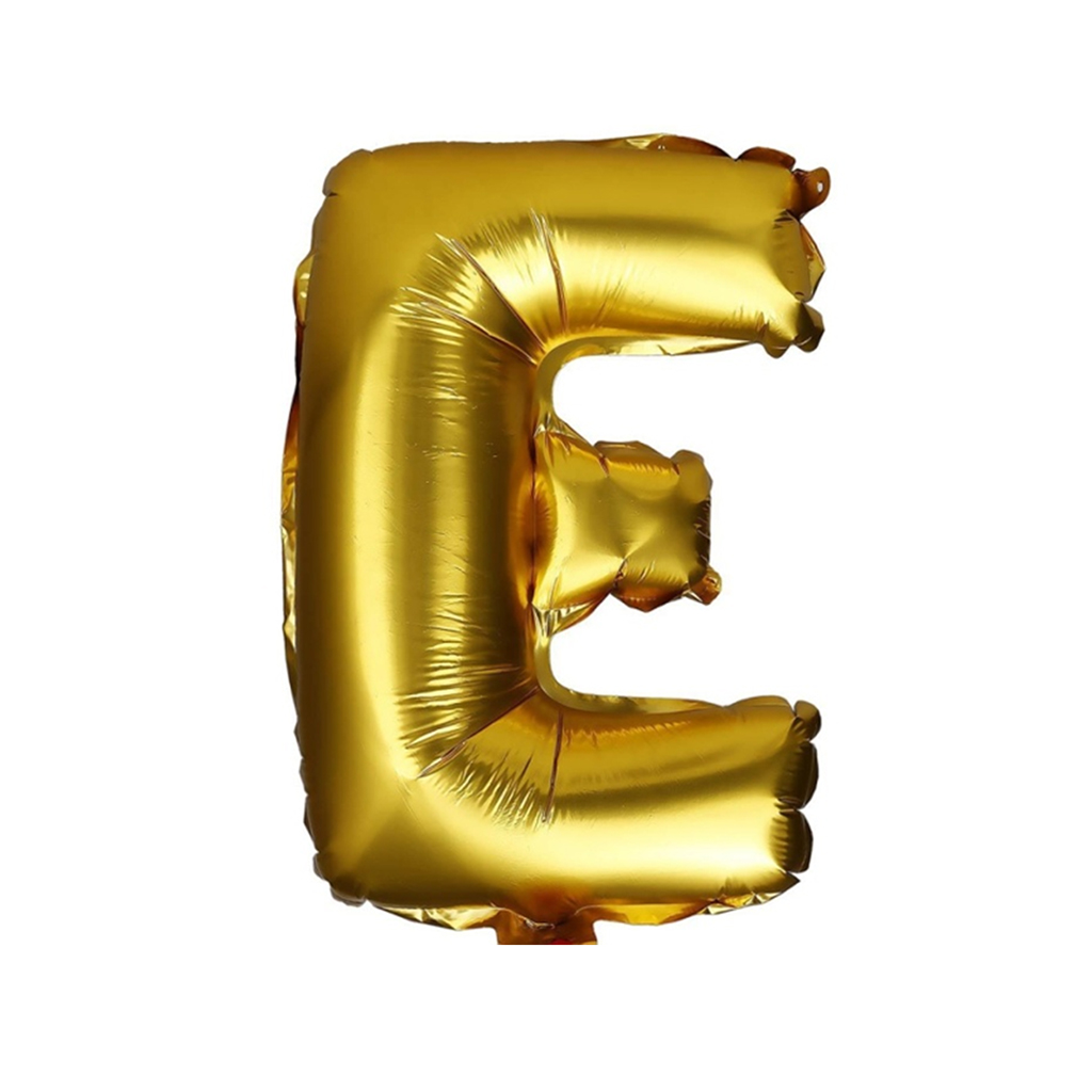 Show Mini Letter Alphabet Gold Balloon 16inch (Do Not Float) image