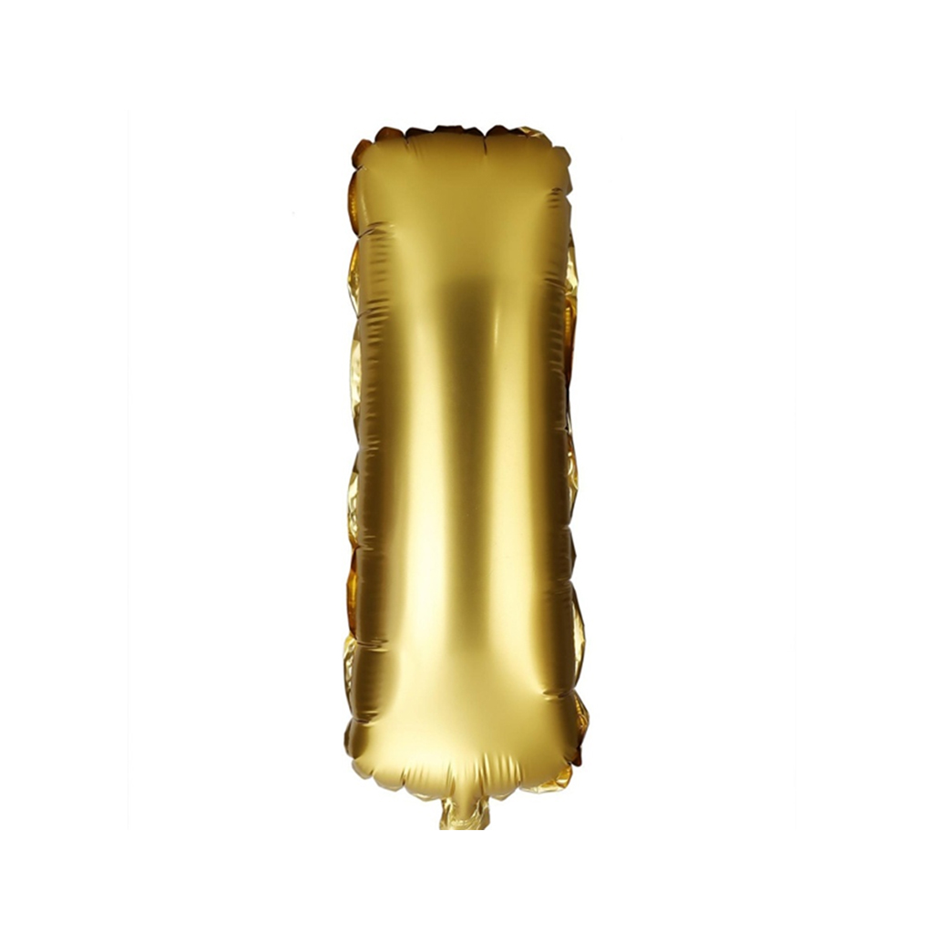 Show Mini Letter Alphabet Gold Balloon 16inch (Do Not Float) image