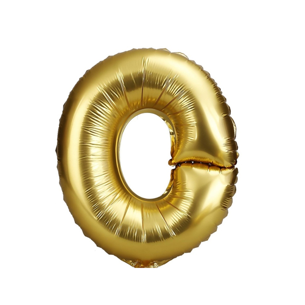 Show Mini Letter Alphabet Gold Balloon 16inch (Do Not Float) image