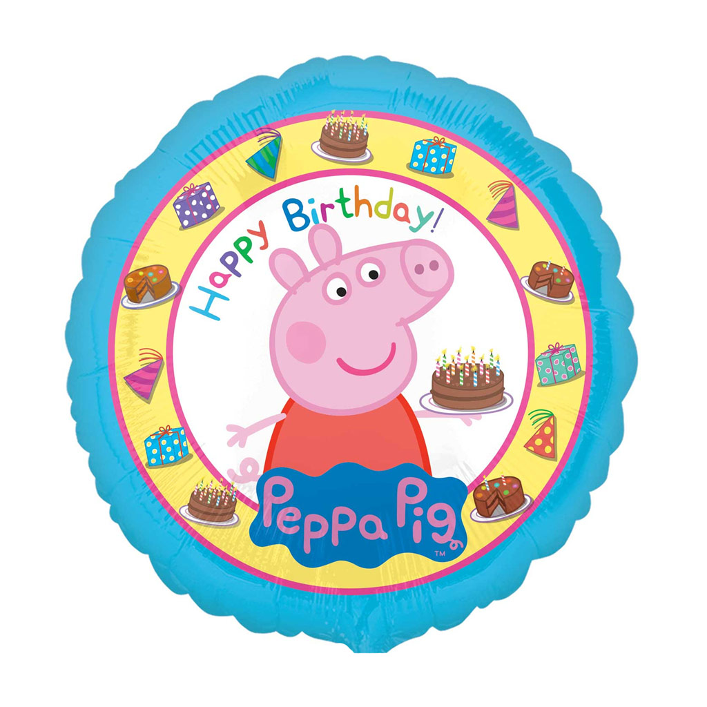 Peppa Pig Happy Birthday Foil Balloon 18inch