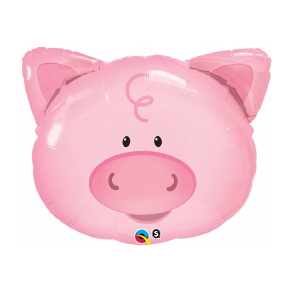 Pink Pig Barnyard Foil Balloon 29inch