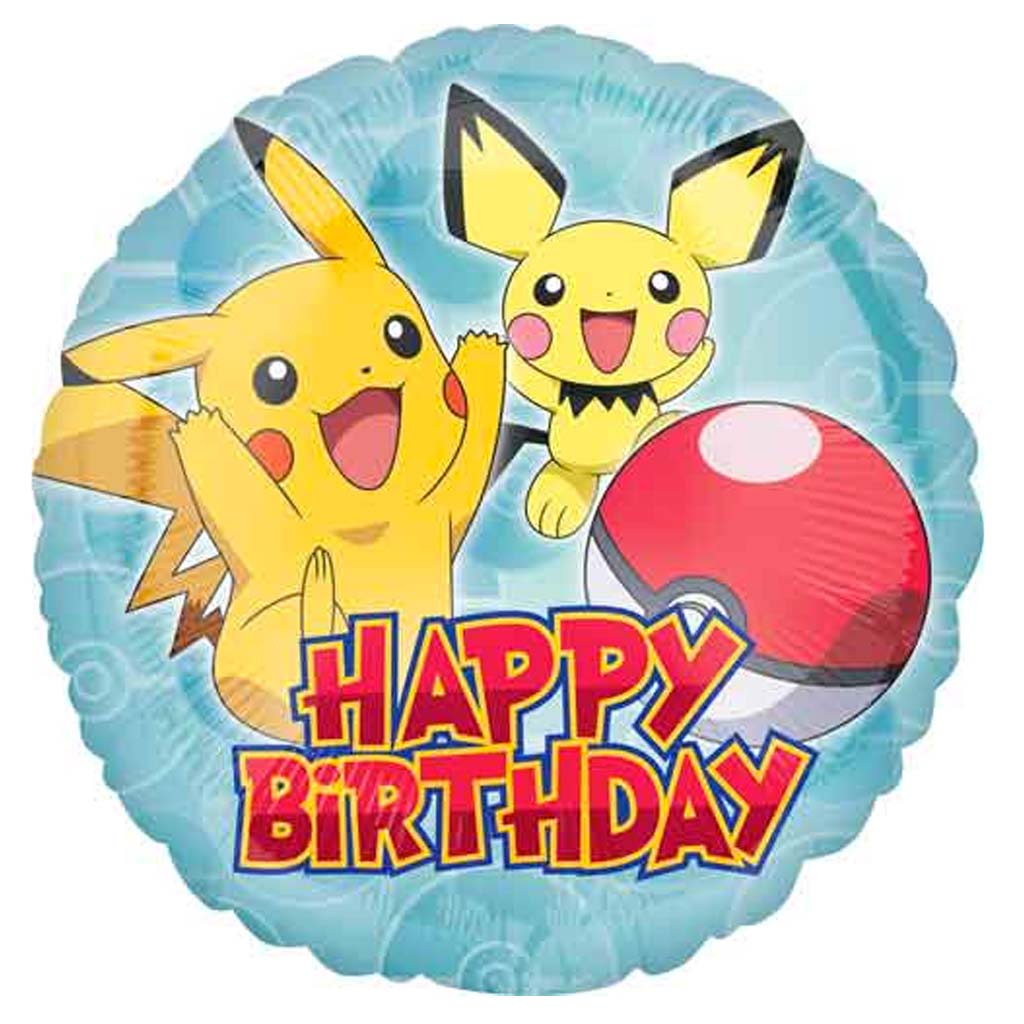 Pokemon Happy Birthday Foil Balloon 18inch
