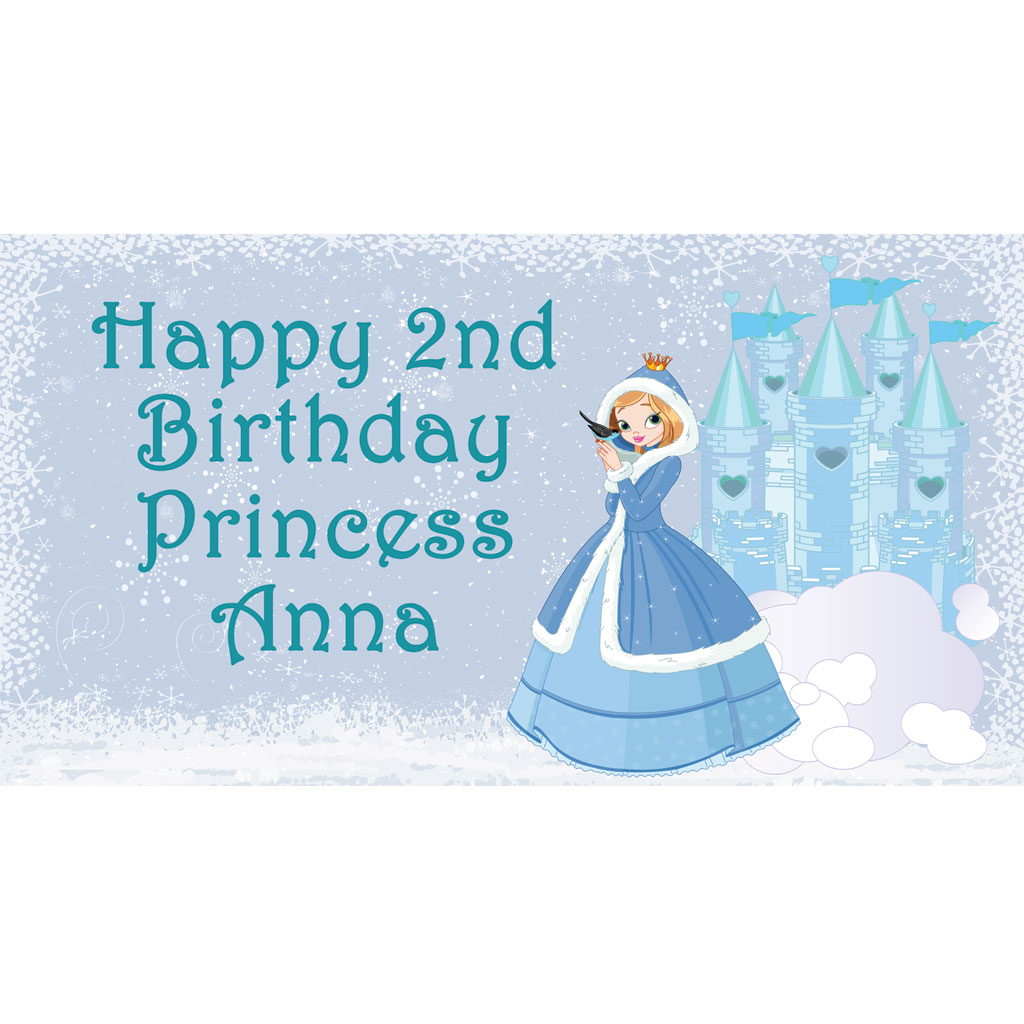 Princess Frozen Personalised Banner