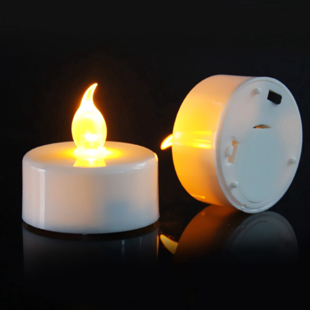 Show 24pcs Battery Operated Tealight LED Flameless Candle Proposal image