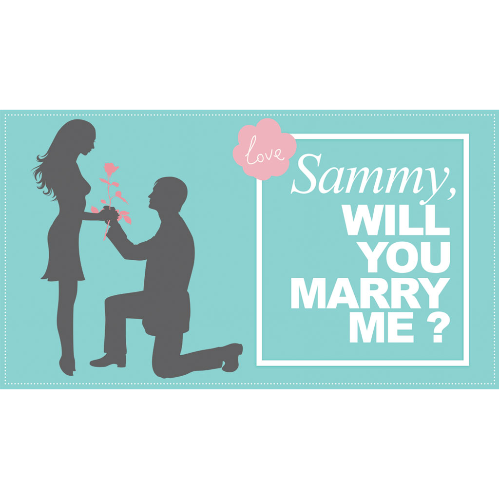 Tiffany Green Proposal Personalised Banner